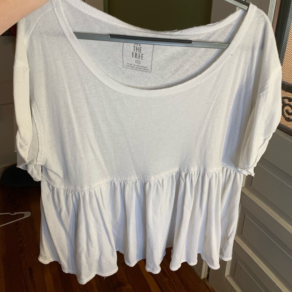 We The Free Flowy White Shirt - Picture 2 of 3